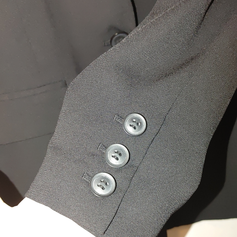 Halogen Blazer One Button Black Medium M Classic - image 5